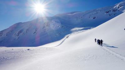 Natur: Winteridylle in Vorarlberg - Auf Schiern über Berg und Tal