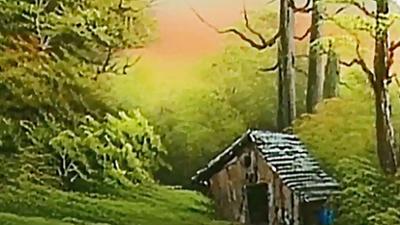 Bob Ross: Cabin at Trail's End