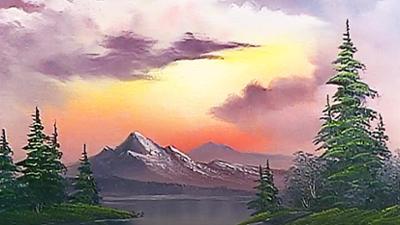 Bob Ross: Sunset Aglow