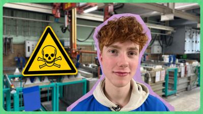 JobChallenge: Schüler arbeitet mit Chemikalien · Oberflächenbeschichter/-in