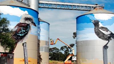 GEO Reportage: Australien: Wenn Kunst auf Silos trifft