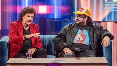 Karlsplatz: mit Olaf dem Flipper und Oliver Polak