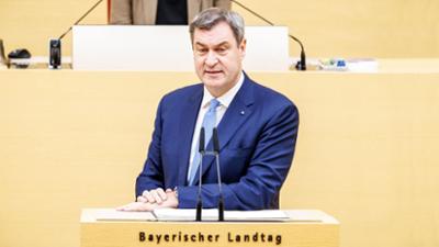 Landtag live: Regierungserklärung Ministerpräsident Söder: Der Plan für Bayern