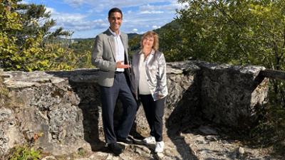 Musik in den Bergen: Dominik Glöbl unterwegs in der Fränkischen Schweiz
