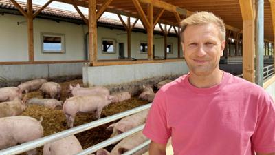 Unser Land: Hutewald-Schweine, Schweinestall ohne Ammoniak und mehr