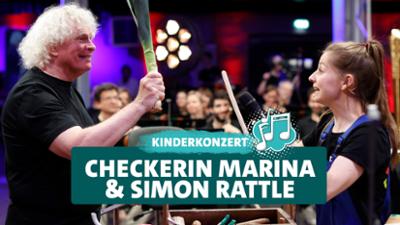 Wir bauen uns ein Orchester: BRSO-Orchesterwerkstatt · Kinderkonzert mit Checkerin Marina und Simon Rattle · ab 5 Jahre · Symphon