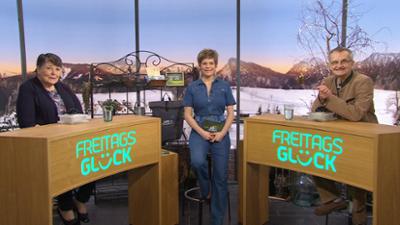 Wir in Bayern: Ganze Sendung: Freitagsglück, Bücher zum Thema Liebe, Bohnen-Nuss-Braten