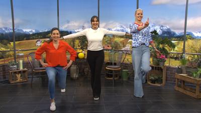 Wir in Bayern: Ganze Sendung: Übungen gegen Schwindel, Bayernlos, Übungen bei Schwindel, Sommerrollen