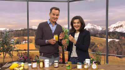 Wir in Bayern: Sendung 08.11.23: Honig - das sind die wichtigsten Unterschiede, Rote-Bete-Gnocchi mit Rosenkohlblät