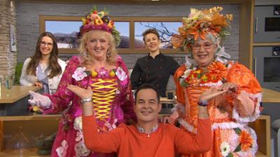 Wir in Bayern: Ganze Sendung: Weiberfasching, Wiener Kalk, Hackpastete mit Kartoffel-Senf-Püree und Zwiebelmarmelad