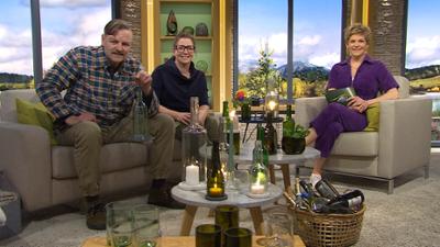 Wir in Bayern: Ganze Sendung: Glas-Upcycling, Wirtshaustipp, Kirsch-Baiser-Kuchen