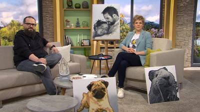 Wir in Bayern: Ganze Sendung: Bügelperlen-Künstler, Busfahrerin, Schluckstörung, Hack-Spinat-Küchlein