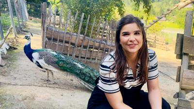 Anna und die Haustiere: Pfau