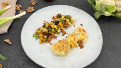 ARD-Buffet: Rezept: Gratinierter Blumenkohl mit Apfel-Walnuss-Salat