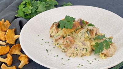 ARD-Buffet: Rezept: Rahm-Pfifferlinge mit Kratzete