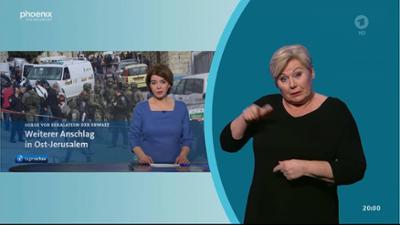 tagesschau (mit Gebärdensprache): 20:00 Uhr