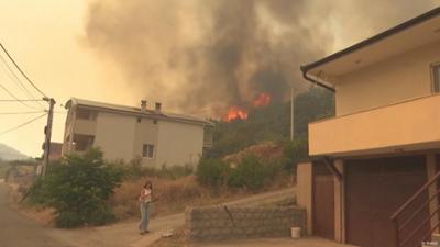 Balkan: Waldbrände wüten in Montenegro und Albanien
