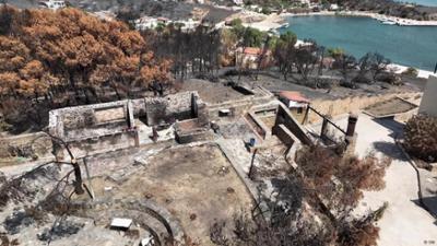 Chios: Bewohner kämpfen nach Waldbränden um Existenz