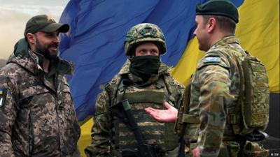 Lernen von ukrainischen Soldaten 