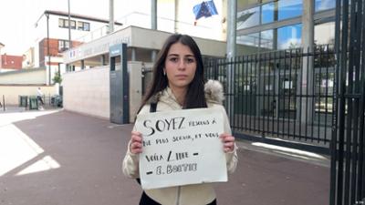 Schülerprotest in Frankreich
