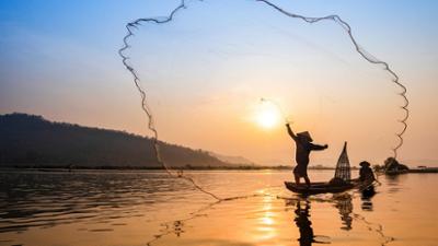 Auf dem Mekong durch Laos
