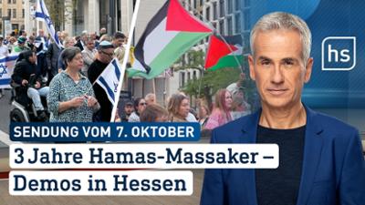 hessenschau: 3 Jahre Hamas-Massaker —Demos in Hessen hessenschau vom 07.10.2026