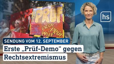hessenschau: Erste "Prüf-Demo" gegen Rechtsextremismus hessenschau vom 12.09.2026