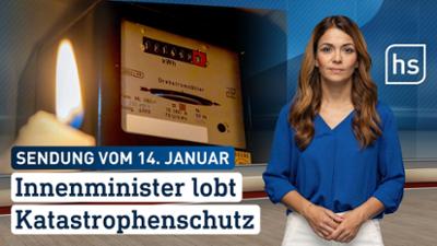 hessenschau: Innenminister lobt Katastrophenschutz hessenschau vom 14.01.2026