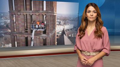 hessenschau: Betonbrocken fallen von Kasseler Martinskirche hessenschau vom 19.03.2026