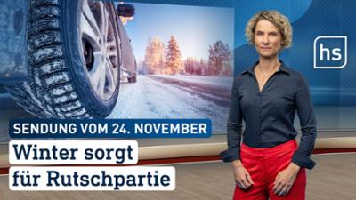 hessenschau: Winter sorgt für Rutschpartiehessenschau vom 24.11.2025