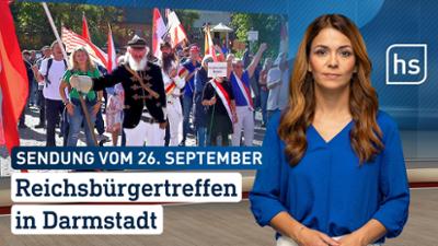 hessenschau: Reichsbürgertreffen in Darmstadt hessenschau vom 26.09.2026