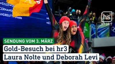 hessenschau Sport: Gold-Besuch bei hr3 — Laura Nolte und Deborah Levi hessenschau Sport vom 03.03.2026
