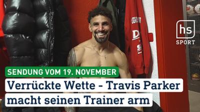 hessenschau Sport: Verrückte Wette - Travis Parker macht seinen Trainer arm hessenschau Sport vom 19.11.2025