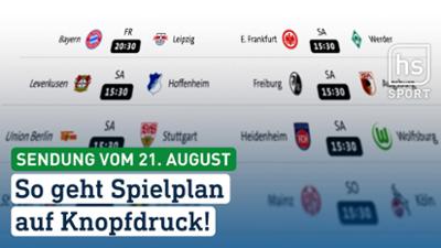 hessenschau Sport: So geht der Spielplan auf Knopfdruck! hessenschau Sport vom 21.08.2025