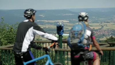 Mit dem Rad ganz nach oben