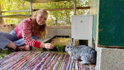 Anna, Nina, Pia und die Haustiere: Kaninchen