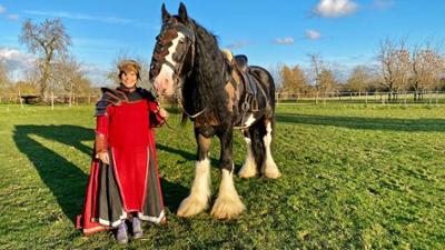 Anna und die Haustiere: Shire Horse
