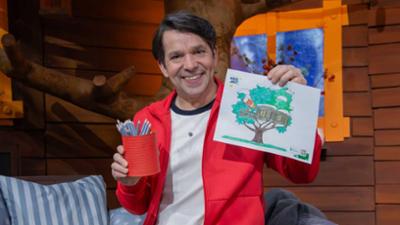 Baumhaus: Fensterbild im Winter basteln bei MACH MiT! - Mittwoch