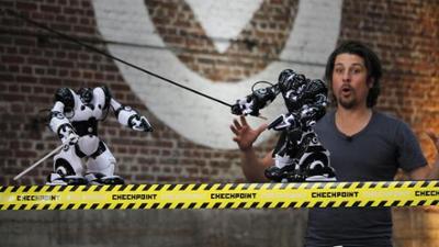 Checkpoint: Roboter-Kampf