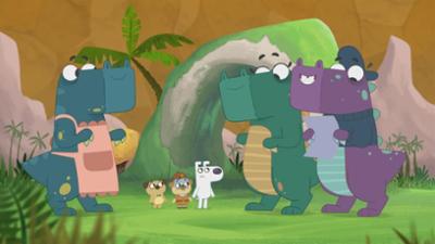 Der wunderliche Buchladen von Dog und Puck: 44. Die Geschichte von einer unterirdischen Dinosaurierwelt