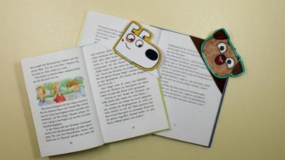 Der wunderliche Buchladen von Dog und Puck: Bastelanleitung Eck-Lesezeichen