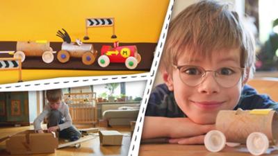 ENE MENE BU: Autos - Die Papierrolle MEA wird zum Auto