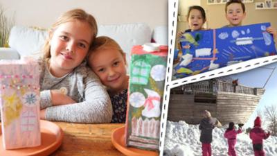 ENE MENE BU: Wir bauen ein Räucherhaus und malen ein Winterbild