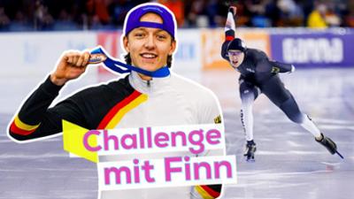 KiKA LIVE: Eisschnelllauf mit Finn Sonnekalb