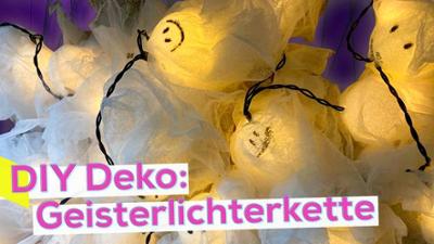 KiKA LIVE: Halloween-Deko: Geisterlichterkette