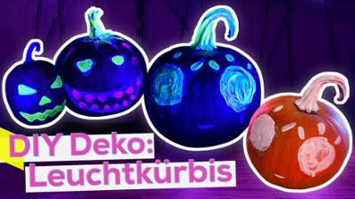 KiKA LIVE: Halloween-Deko: Leuchtende Kürbisse