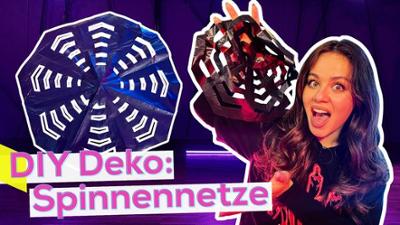 KiKA LIVE: Halloween-Deko: Spinnennetze