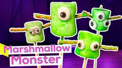 KiKA LIVE: Halloween-Rezept: Frankenstein-Marshmallows