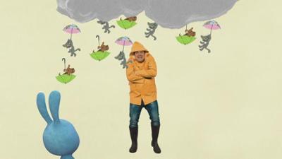 Kikaninchen Schnipselwelt: Christian erklärt Regenwetter