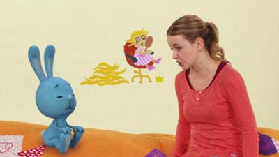 Kikaninchen Schnipselwelt: Rapunzel mit Perücke